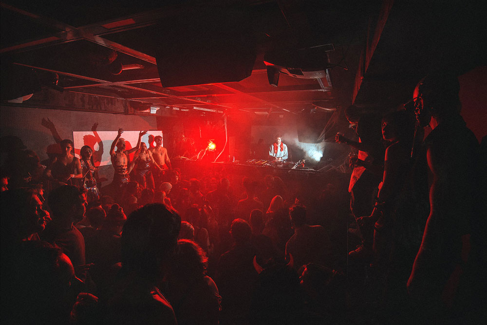 Party inside K4 Club in Ljubljana